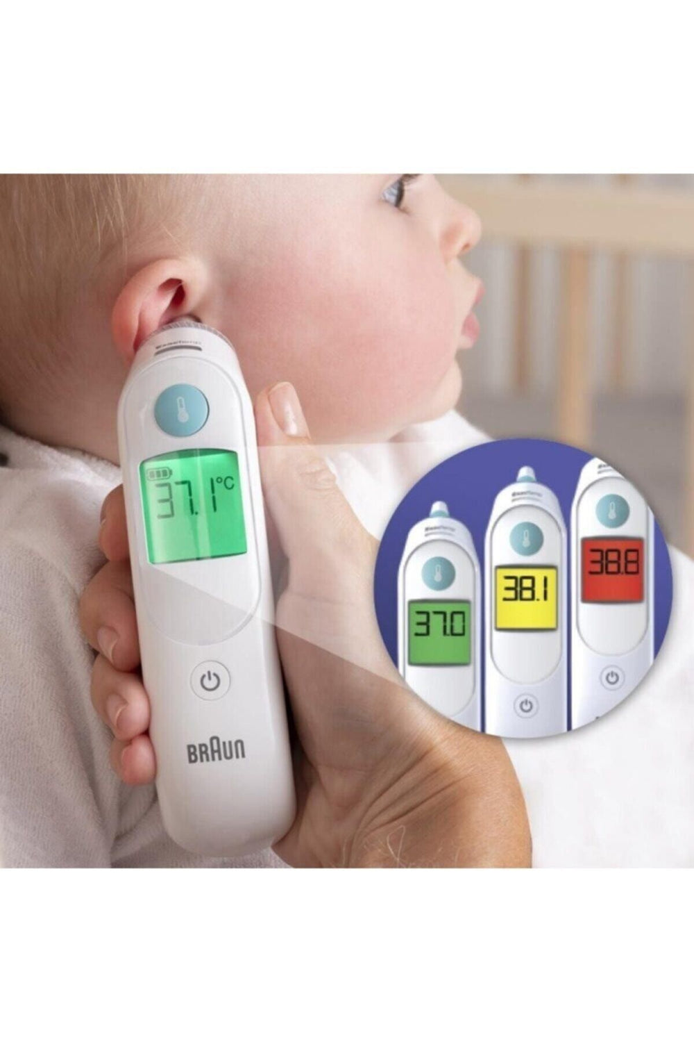 Braun kulaktan ateş ölçer irt 6520 thermoscan