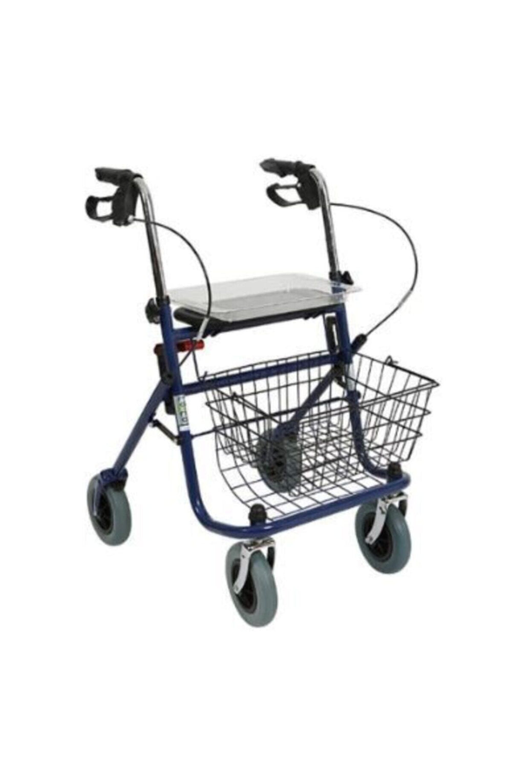 Metal rollator walker kalın tekerlekli
