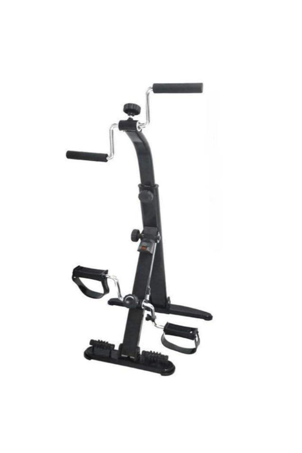 Çift pedallı katlanabilir egzersiz bisikleti siyah