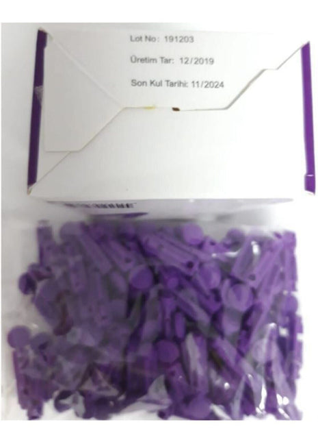 Şeker Lanseti 100 Adet Lanset Parmak Delme Iğnesi - Süper Ince Uç Steril Ambalaj