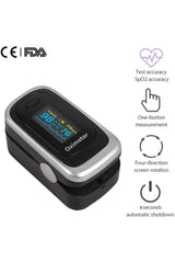 Pulse oksimetre m170 oksijen satürasyon ölçüm cihazı alarmlı