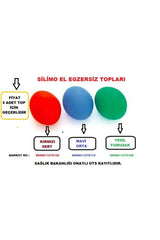 Fizik tedavi el çalıştırma güçlendirme egzesiz topu 3'lü