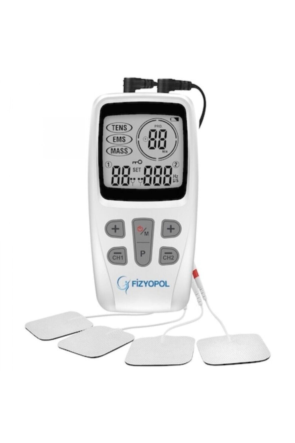 Fizyopol x-pool 2 kanallı 3 lü teapi tens cihazı ems cihazı porttatif bataryalı 3-in-1