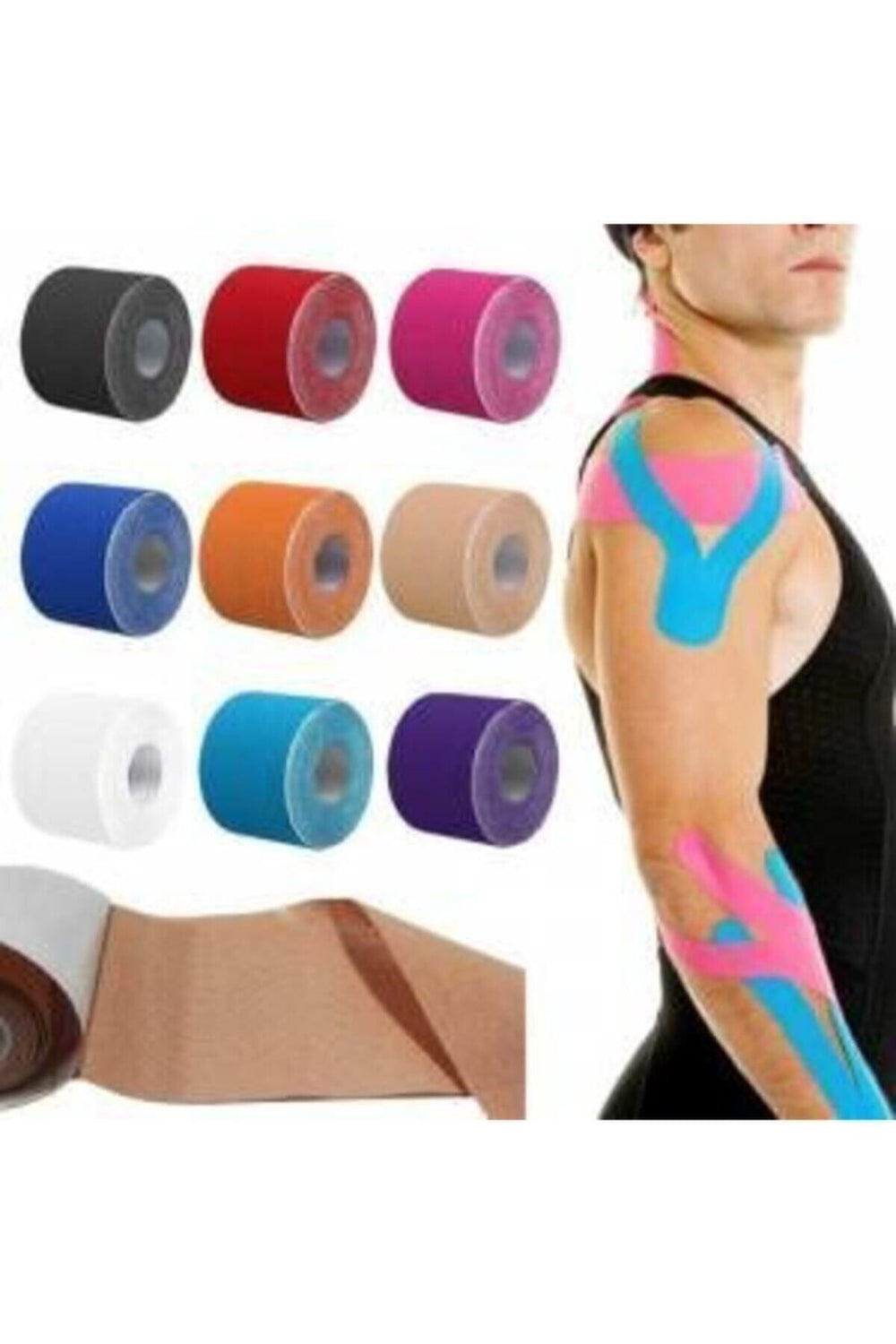 Ağrı bandı - kinesio bant - sporcu bandı - ağrı bandı 5cmx5m
