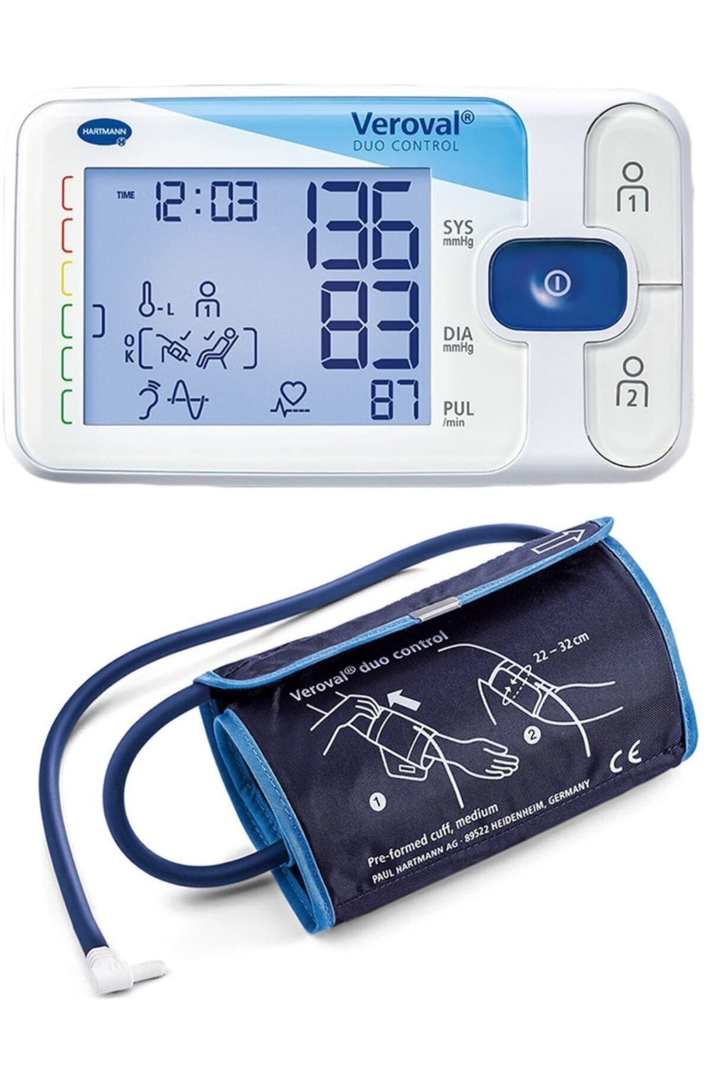 Tansiyon aleti, veroval duo control, osilometrik ve oskültatuar ölçüm