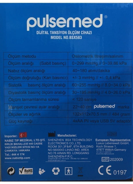 Dijital Türkçe Konuşan Koldan Tansiyon Ölçüm Cihazı