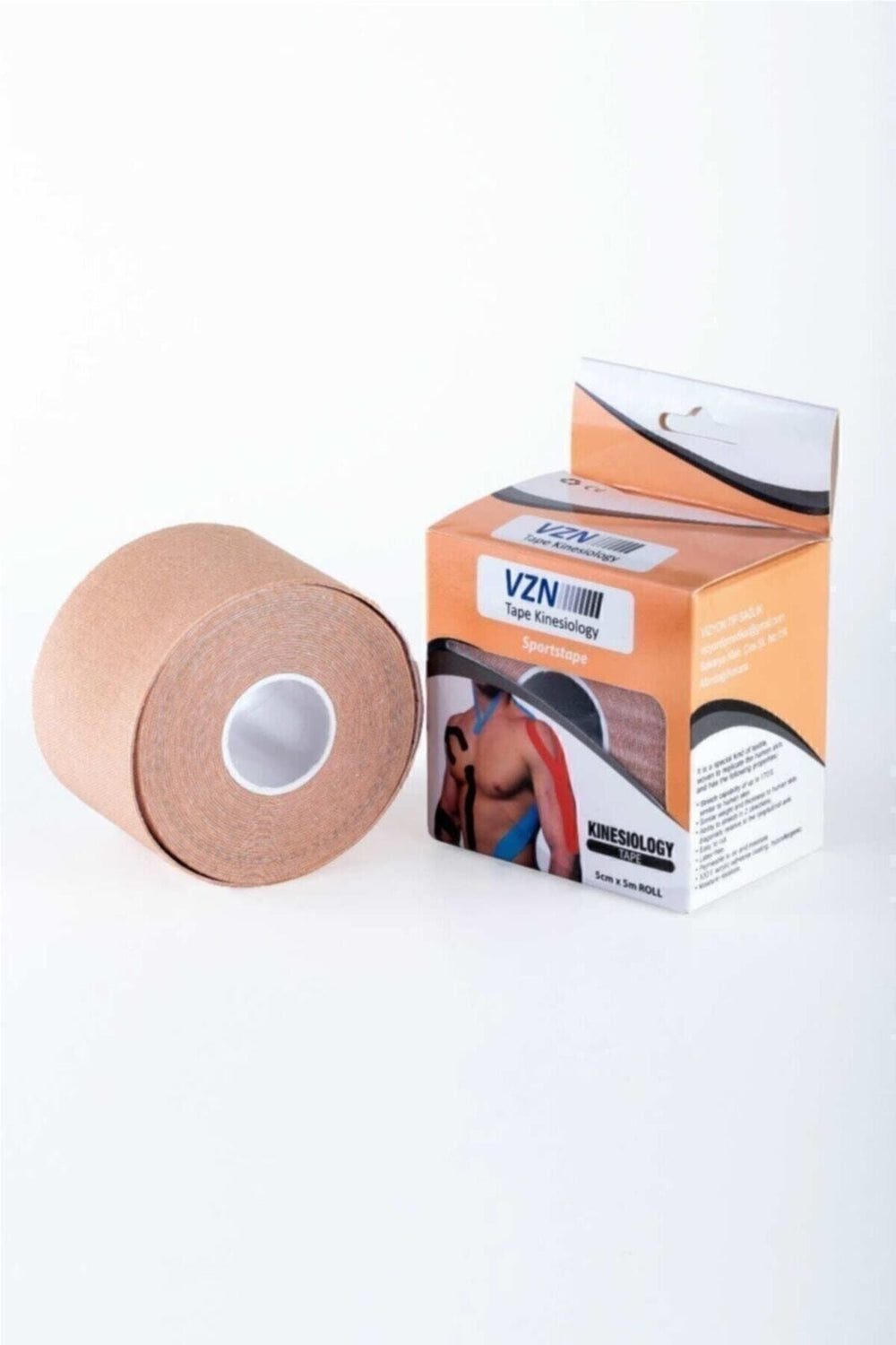 Ağrı bandı - kinesio bant - sporcu bandı - ağrı bandı ten rengi 5cmx5m
