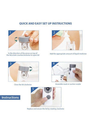 Air Pro 3 Nebulizator El Tipi Mini Mobil Şarjlı Nebülizator Sessiz Mesh Mobil Nebül * Yeni