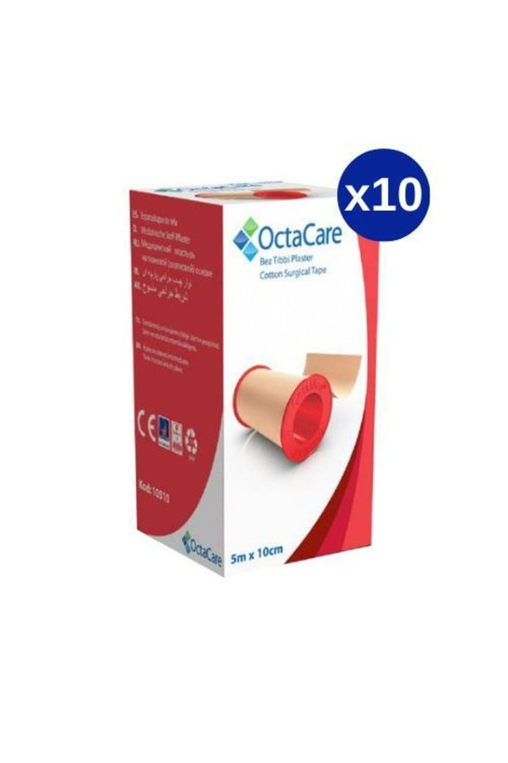 Bez tıbbi plaster 5m x 10cm - 10 adet