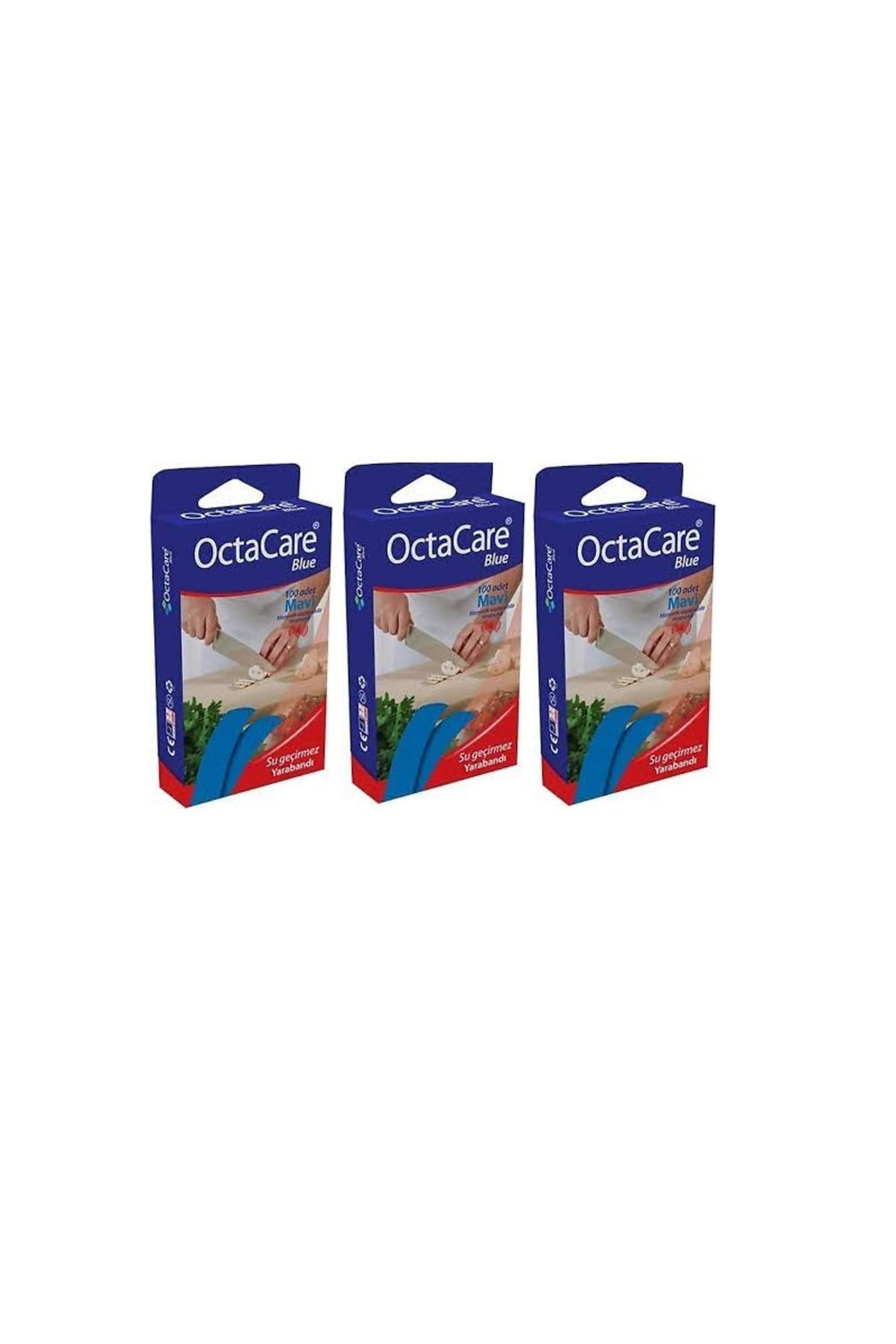 Mavi Yara Bandı Su Geçirmez 3'lü | Octacare