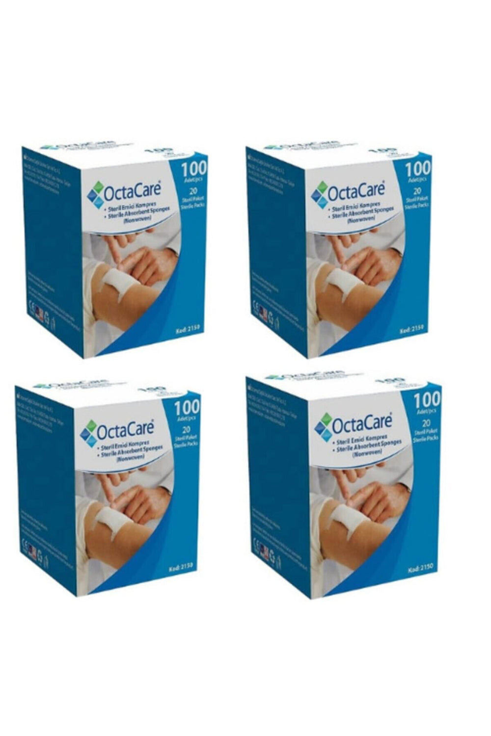 Octacare steril emici kompres gazlı bez 7,5x7,5cm 400 adet