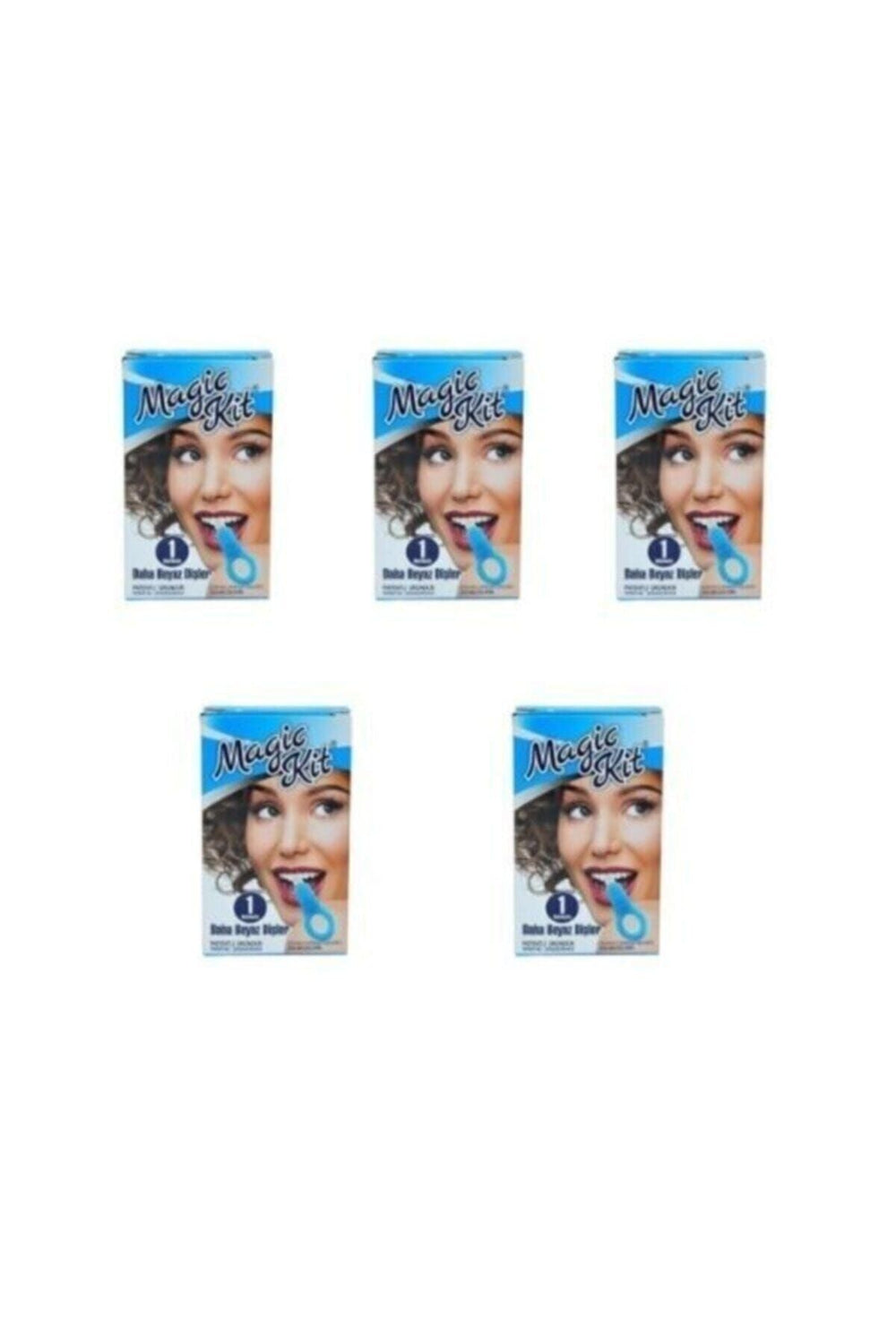 Diş leke silgisi 1 aparatlı + 5 yedek süngerli set x 5 adet