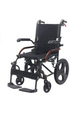 Gk863labj-12 jet black transfer alüminyum tekerlekli sandalye