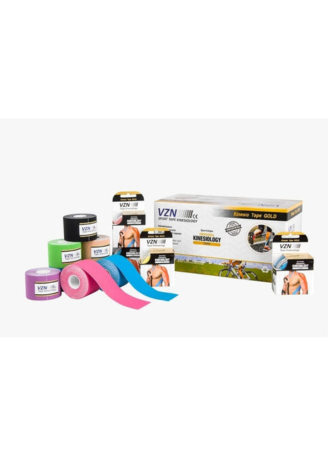 Vzn Kinesio Sport Tape – Sporcu Ağrı Bandı 5m x 5cm Kırmızı 4 Adet