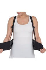 Unisex siyah çalışma korsesi bel çevresi 90-120 cm