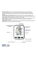 Bp-2206 bilekten otomatik digital tansiyon aleti