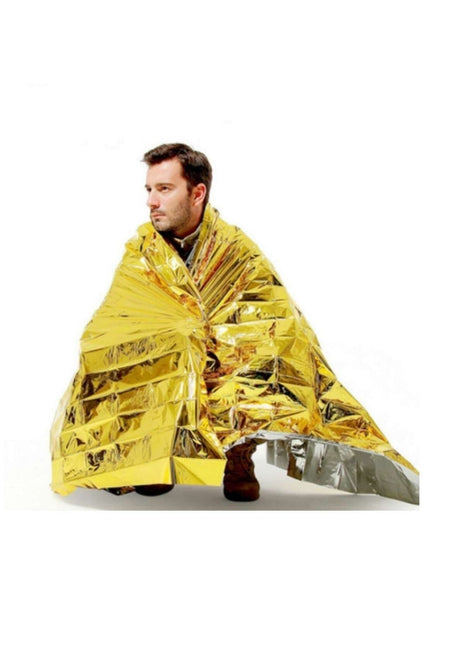 Acil Durum Ilk Yardım Battaniyesi Termal Battaniye Nem Ve Soğuktan Koruma Su Geçirmez