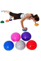 Duyu denge nehir taşlarıdikenli duyusal denge yarım top6 lı set