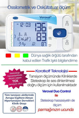 Tansiyon aleti, veroval duo control, osilometrik ve oskültatuar ölçüm