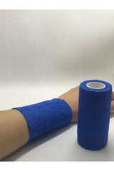 Kendinden yapışkanlı bandaj mavi ebat: 10cm x 4.5m 1 kutu 12 adet