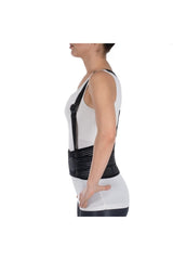 Unisex siyah çalışma korsesi bel çevresi 90-120 cm