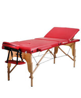 Medkaltec Kırmızı 3 parçalı katlanabilir masaj yatağı – 250 kg kapasite
