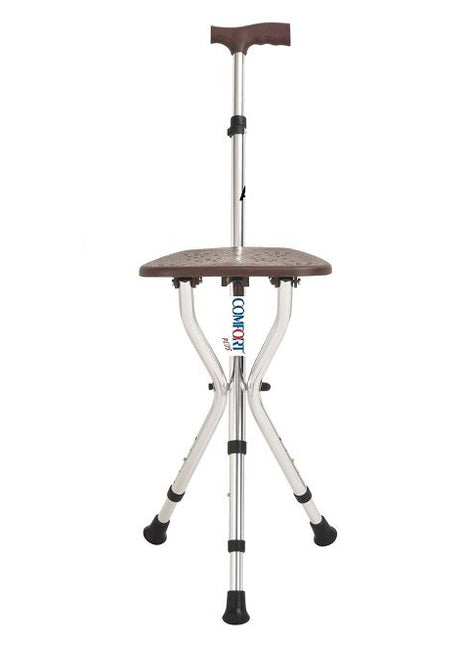 Comfort Plus DM-74 Oturaklı Baston (Yüksekliği Ayarlanır)