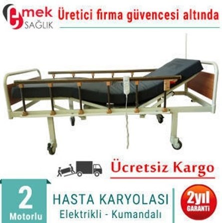 Ev tipi hasta karyola i̇ki motorlu