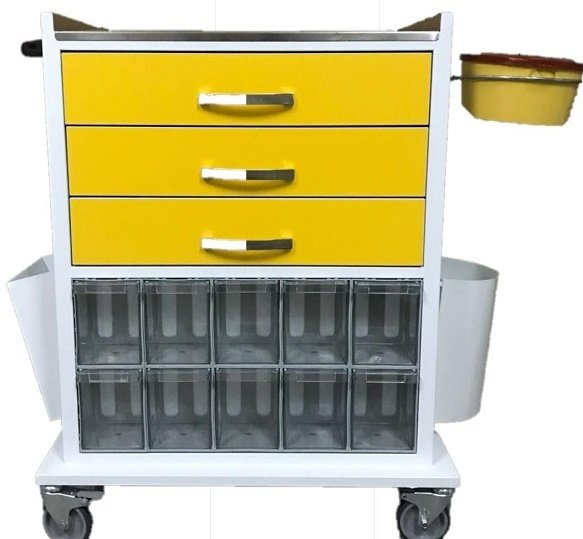 Medikaltec Acil İlaç Arabası - Ergonomik Tasarım, Yüksek Kalite