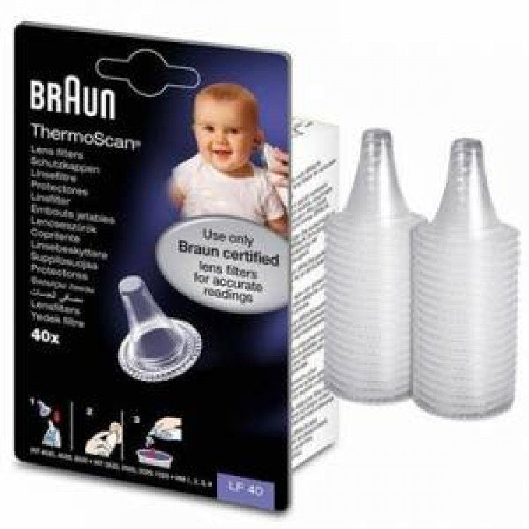 Braun LF 40 Termometre Yedek Filtresi, 40 Adet Orijinal
