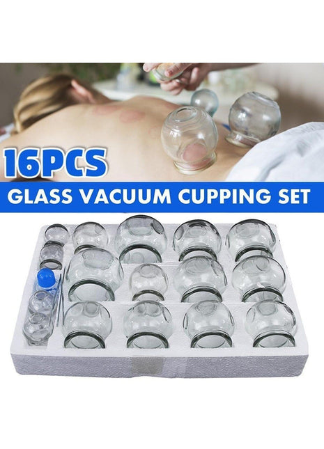Cam Masaj Kupa Seti 16 Adet 2 Pcs  2
