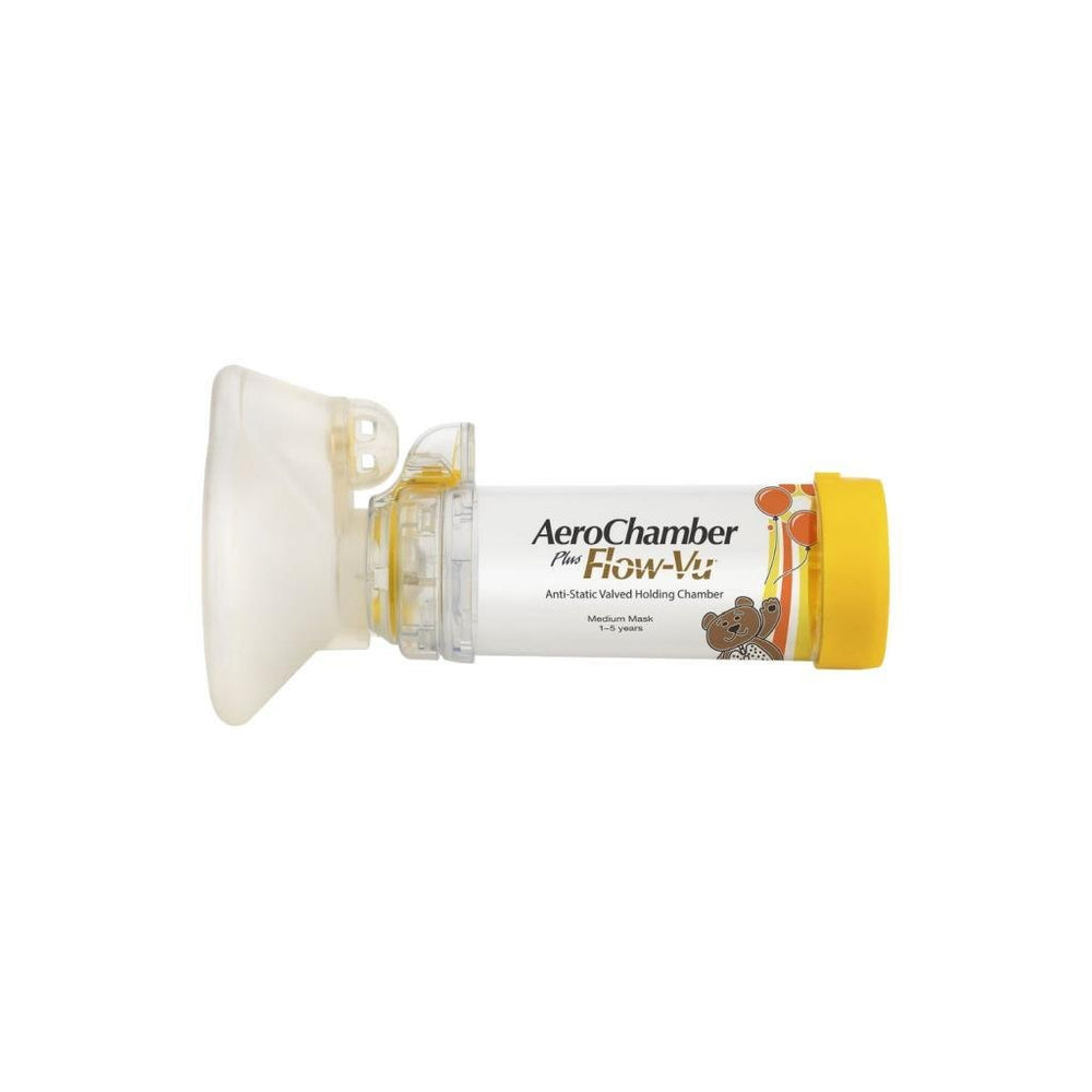 Aerochamber flow-vu sarı 1-5 yaş arası ayıcıklı model