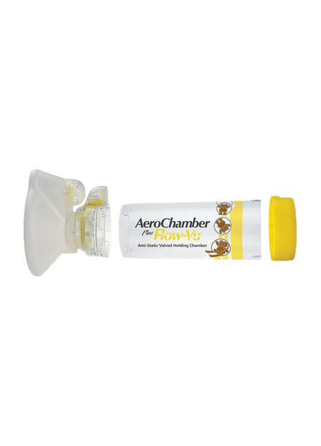 Aerochamber Flow-VU Sarı 1-5 Yaş Arası Ayıcıklı Model