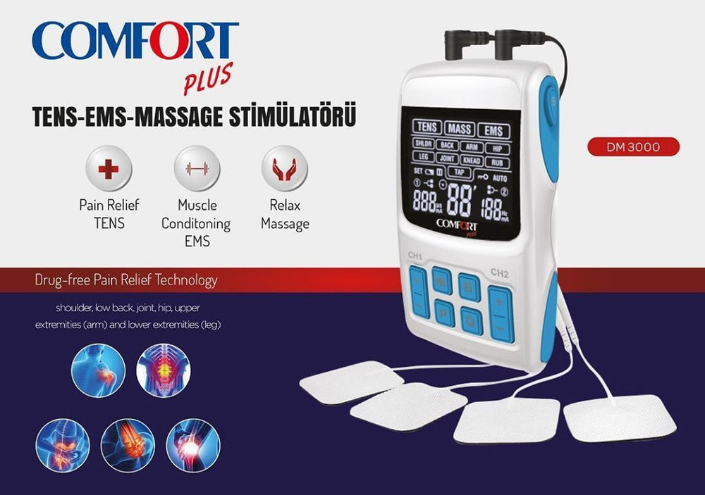 Comfort dm 3000 dijital masaj/ems/tens cihazı
