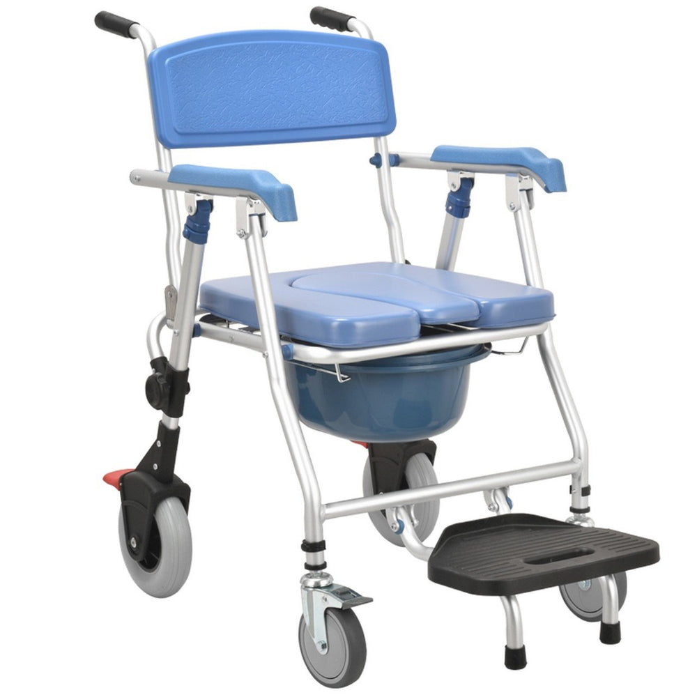 Katlanabilir Klozetli Tekerlekli Sandalye – Comfort Plus