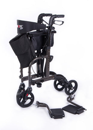 Comfort Plus DM-9124 Lüx Ayak Pedallı Alüminyum Rolatör (Hem Rolatör Hem Tekerlekli Sandalye)