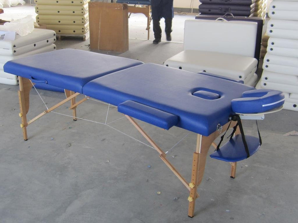 Masaj Masası Comfort Ahşap Ayaklı, Portatif Kolay Ayar