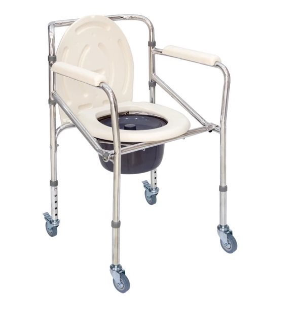 Comfort Plus Klozetli Katlanabilir Tekerlekli Sandalye