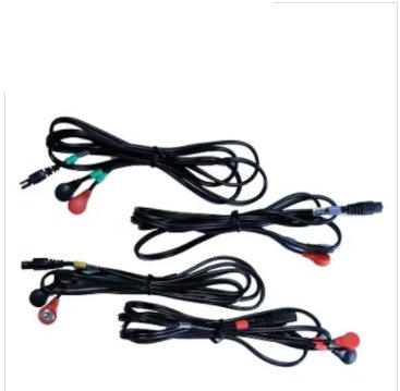 Compex tens ems cihazı kablo 4 adet orji̇nal çıtçıtlı kablosu