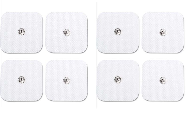 Pakette 8 adet compex performance 5 x 5 cm çıtçıtlı elektrot