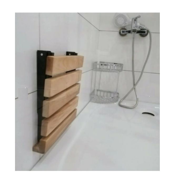 Medikalcim Katlanır Ahşap Banyo Taburesi