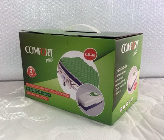 Baklava tipi havalı yatak – yeşil şilteli | Comfort Plus