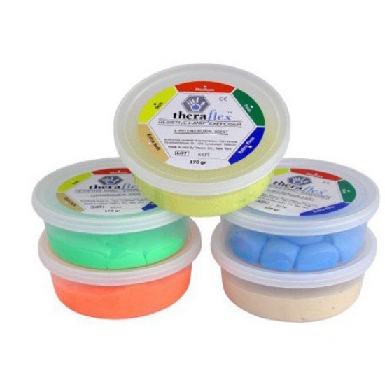 Msd theraflex putty el egzersiz hamuru mavi -ekstra sert