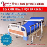 Tabanca korkuluklu hasta yatağı yemek masası
