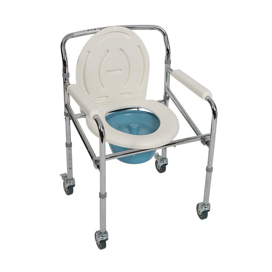 Medikaltec Ev Tipi Katlanır Tekerlekli Sandalye - Tuvaletli ve Banyo
