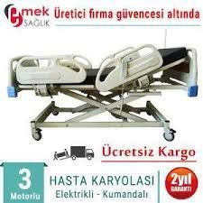 Elektrikli hasta yatağı 3 motorlu full absli
