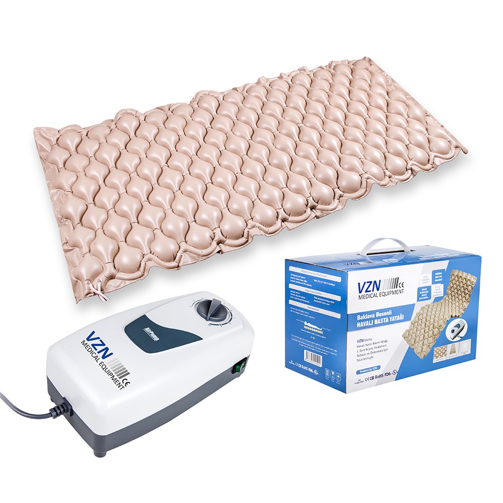 Medikaltec Havalı Hasta Bakım Yatağı - Ergonomik Kompresörlü