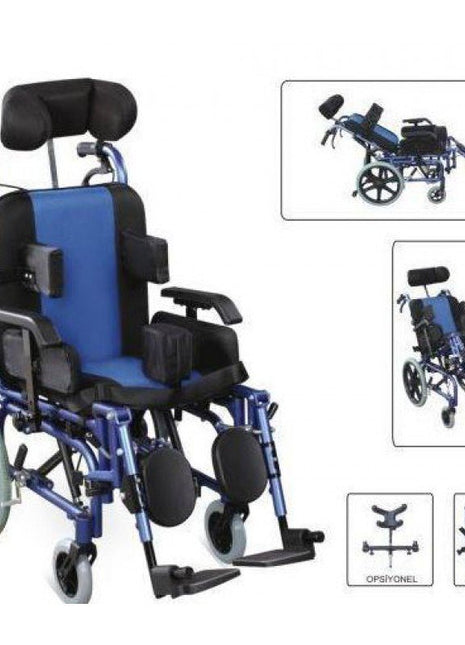 KY958LC-A36 CP Özellikli Pediatrik Tekerlekli Sandalye