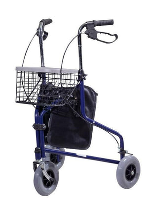 3 Tekerlekli Çantalı Frenli Walker Yürüteç