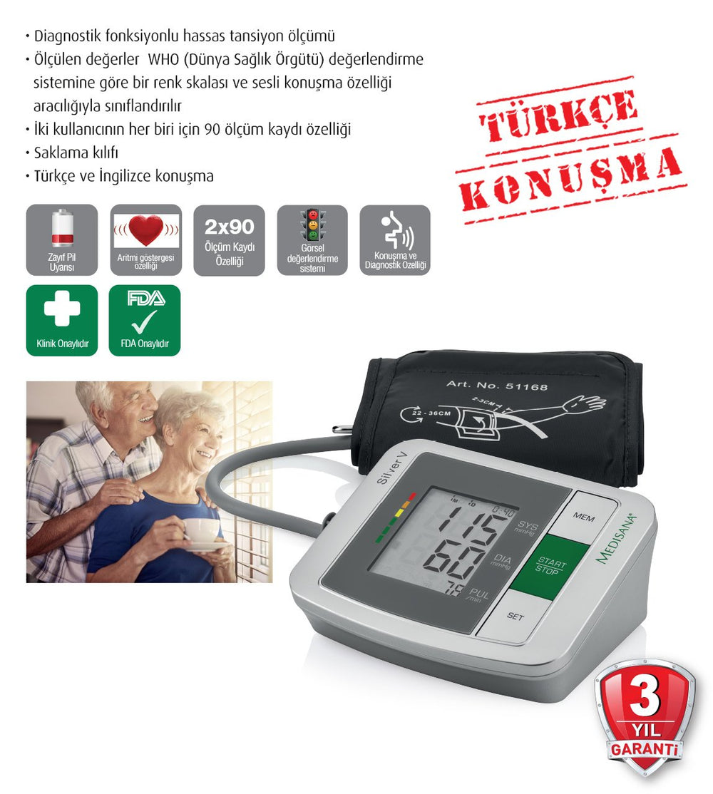 Medisana Türkçe Konuşan Tansiyon Cihazı, Kolay Kullanım